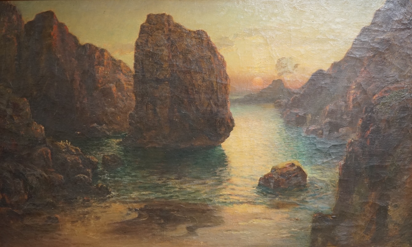 Garstin Cox (1892-1933), oil on canvas, Kynance Cove, signed, 68 x 112cm